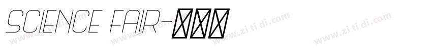 Science Fair字体转换